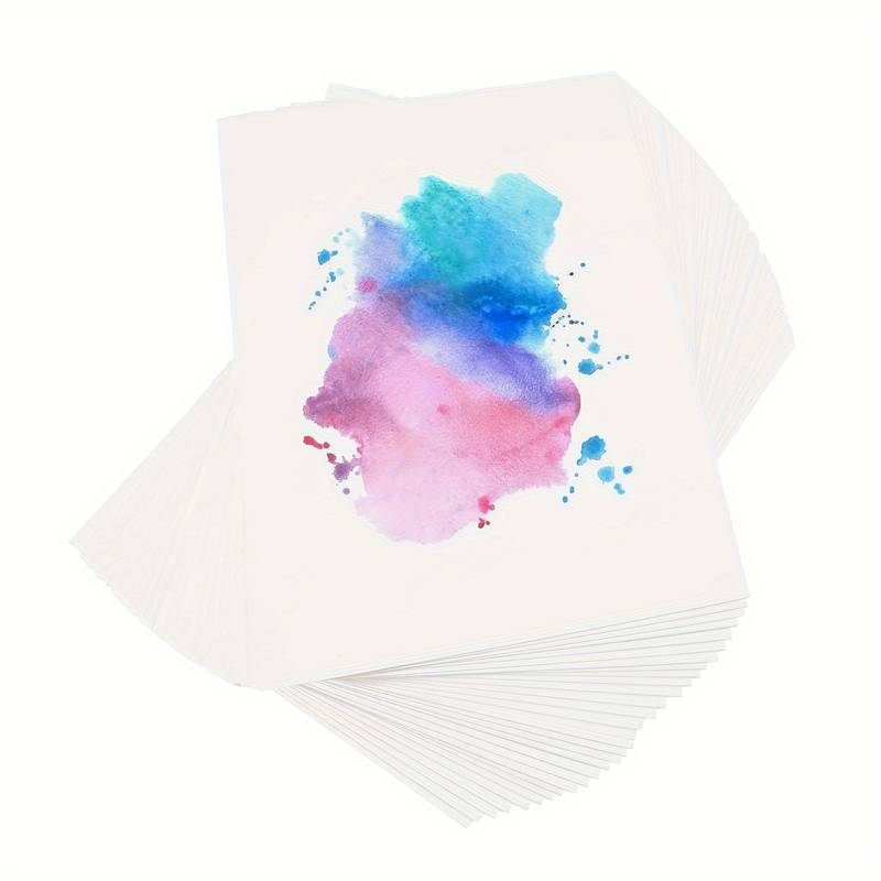 30 Sheets Of Watercolor Paper, 140 Pound/300 GSM 5 x 7 Watercolor Paper  In Bulk, White Cold Pressed Watercolor Painting Paper, Art Supplies, Art Pap